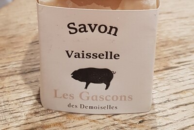 Savon pour Vaisselle au Porc Noir de Gascon 250g Savon pour Vaisselle au Porc Noir de Gascon 250g