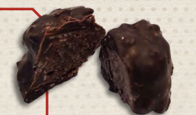 Rochers chocolat noir fourrés à la menthe 150g