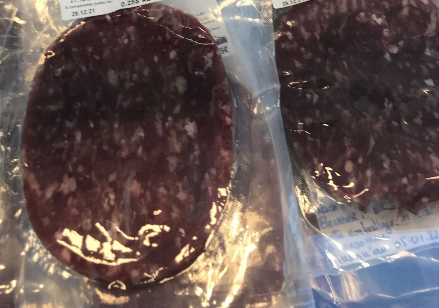 Steak haché de bœuf x2