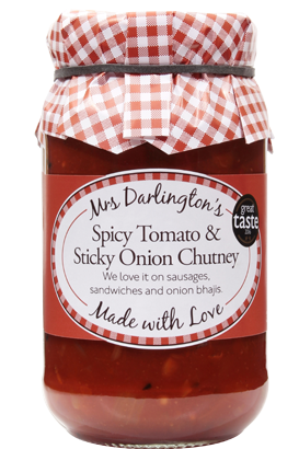 Mrs Darlington&#39;s Spicy Tomato &amp; Sticky Onion Chutney