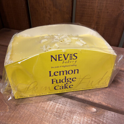 Nevis Bakery Lemon Fudge Cake