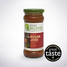 Real Organic Rogan Josh Indian Cooking Sauce 350g 