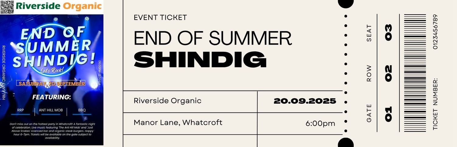 End of Summer Shindig Ticket &#39;Standard&#39;