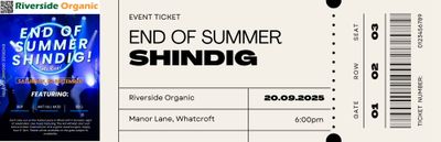End of Summer Shindig Ticket &#39;Standard&#39;
