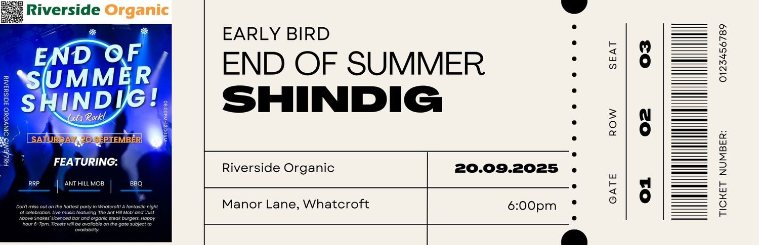 End of Summer Shindig Ticket &#39;Early Bird&#39;