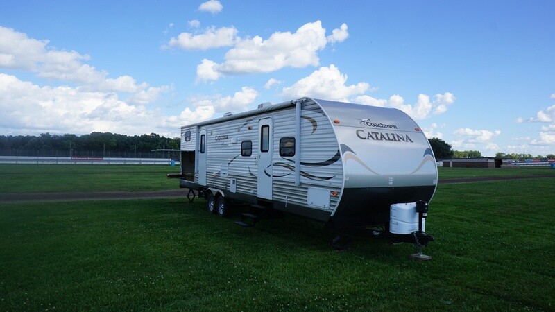 Infield Campsite & 32' RV (Incl. 4 Wristbands)
