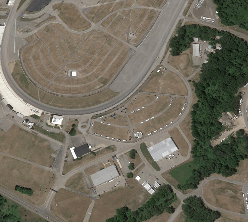Faster Horses 36' RV Rental & Turn 2 Campsite