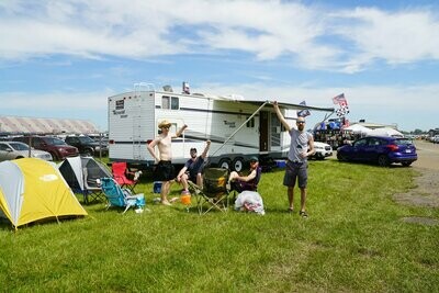 32' RV Delivered to Your Infield Campsite