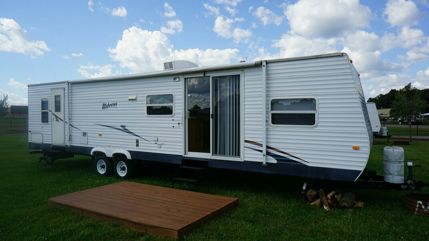 Turn 2 Campsite & 36' RV JUNE NASCAR