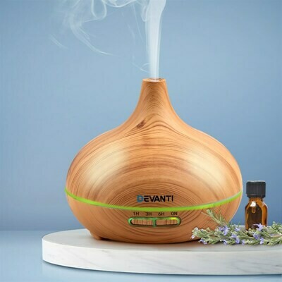 Devanti 300ml 4 in 1 Aroma Diffuser - Light Wood Devanti 300ml 4 in 1 Aroma Diffuser - Light Wood