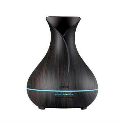 Devanti 400ml 4 in 1 Aroma Diffuser with remote control- Dark Wood Devanti 400ml 4 in 1 Aroma Diffuser with remote control- Dark Wood
