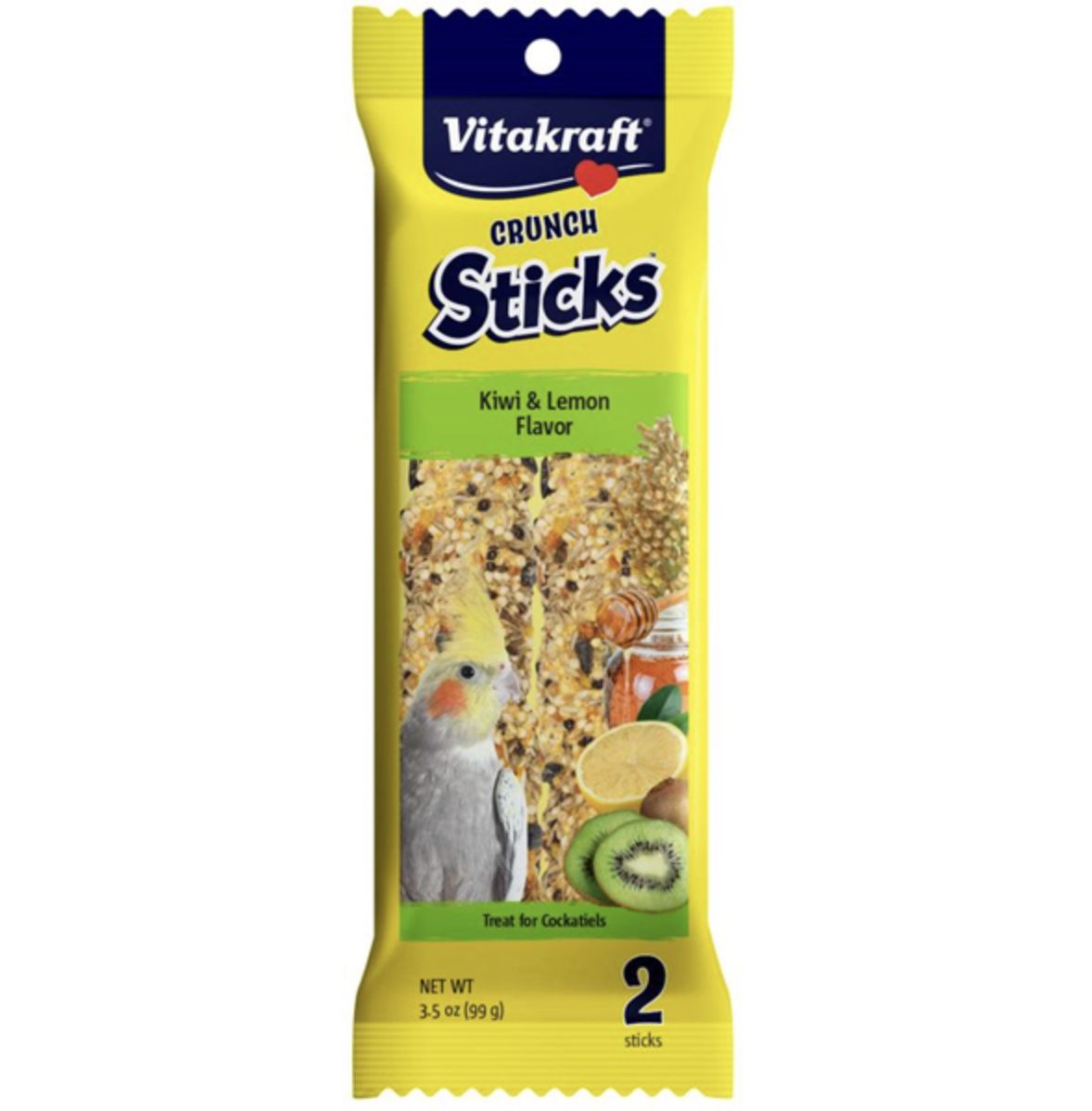 VKT Cockatiel Kiwi and Lemon Crunch Stick
