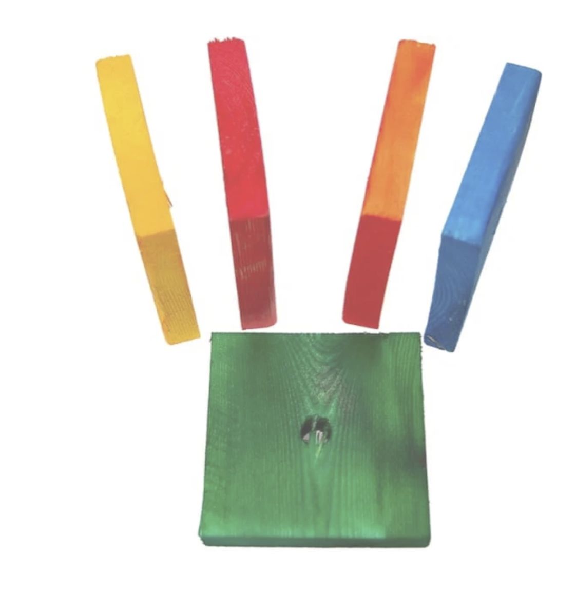 FM 200614 Wooden Block 5/8"H x 3 1/2"W x 3 1/2"Long 6/bag