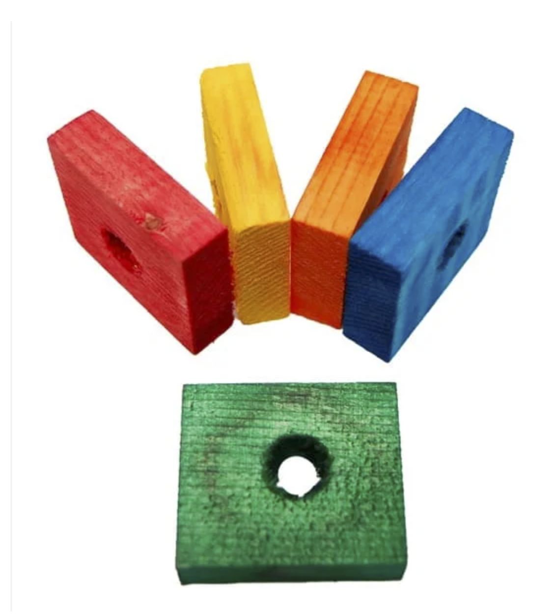 FM 200619 Wooden Block1/2"H x 1 1/2"W x 1 3/4"Long 18/bg