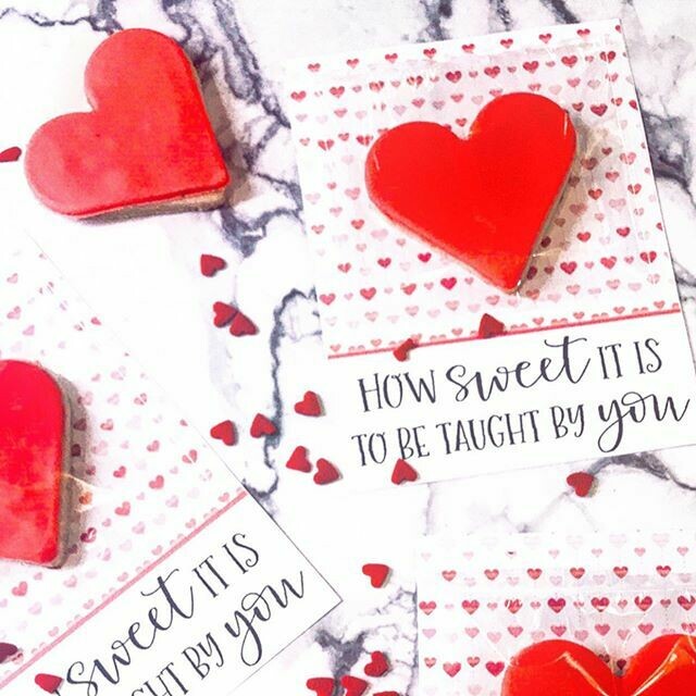 Cookie Card: Teacher Valentine&#39;s Cookie
