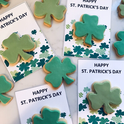 Happy St. Patrick’s Cookie Card 