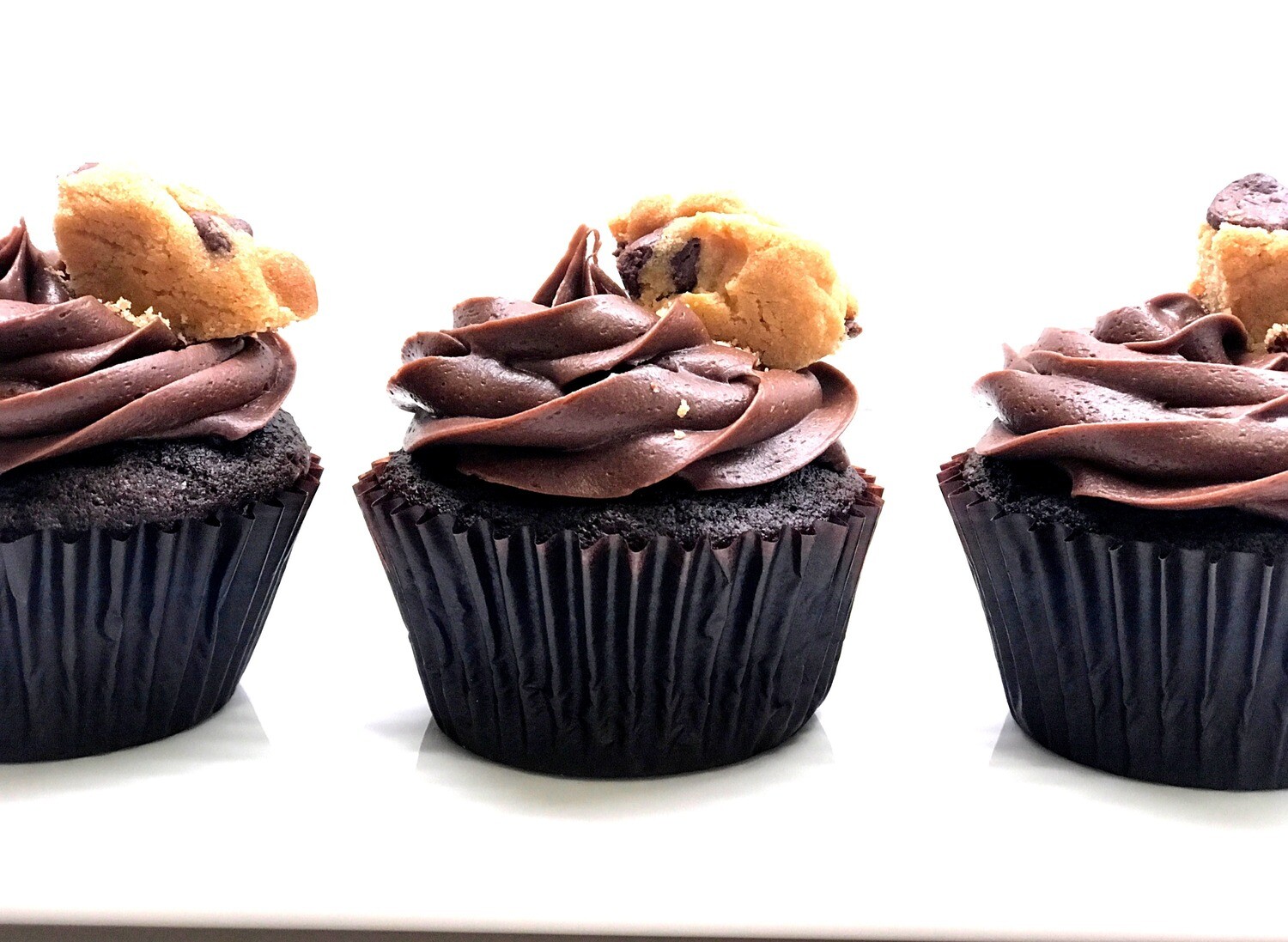 Chocolate Cookie Dough Cupcake 