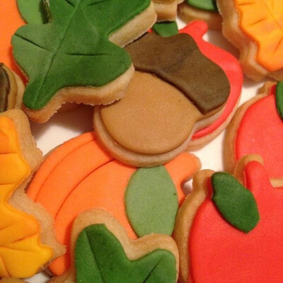 Mini Thanksgiving Cookies 