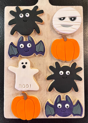 Halloween Cookies Spiders, Pumpkins, Etc.