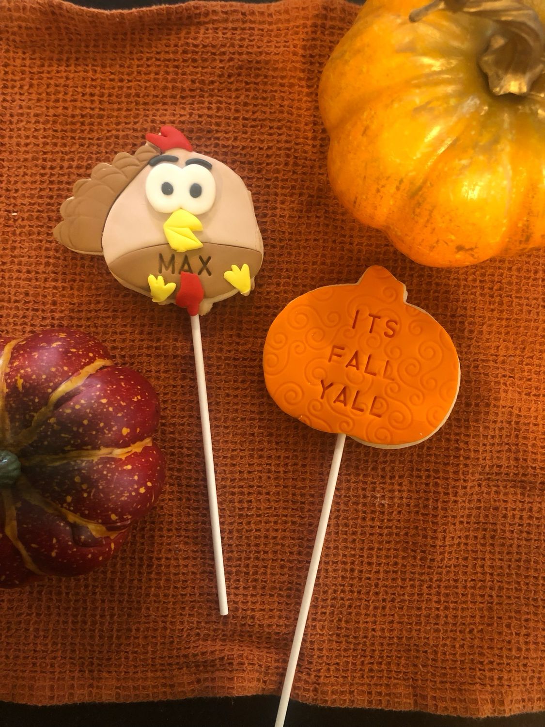 Thanksgiving Cookie Pops