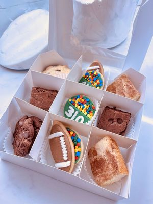 Football Cookie Boxes.
