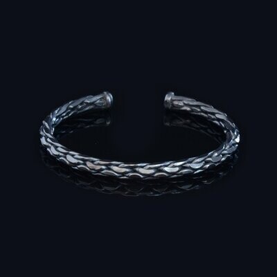 Premium Dragon Bangle Oxidized