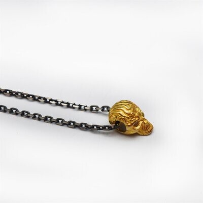 Premium Skull Gold Plated Necklace