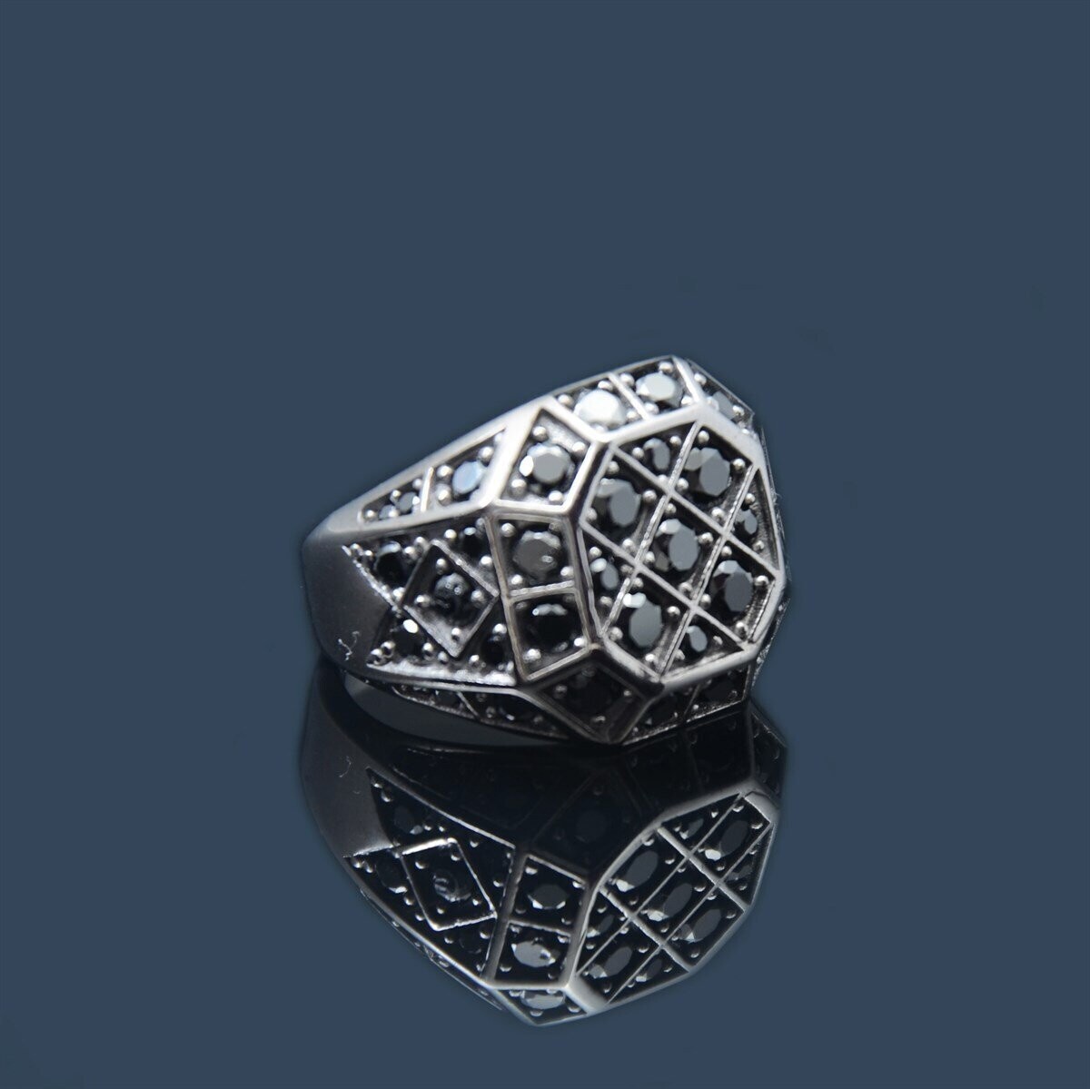 Premium Stones Ring, Größe: 58 (∅ 18,5 / EU 18 / US 8.4)