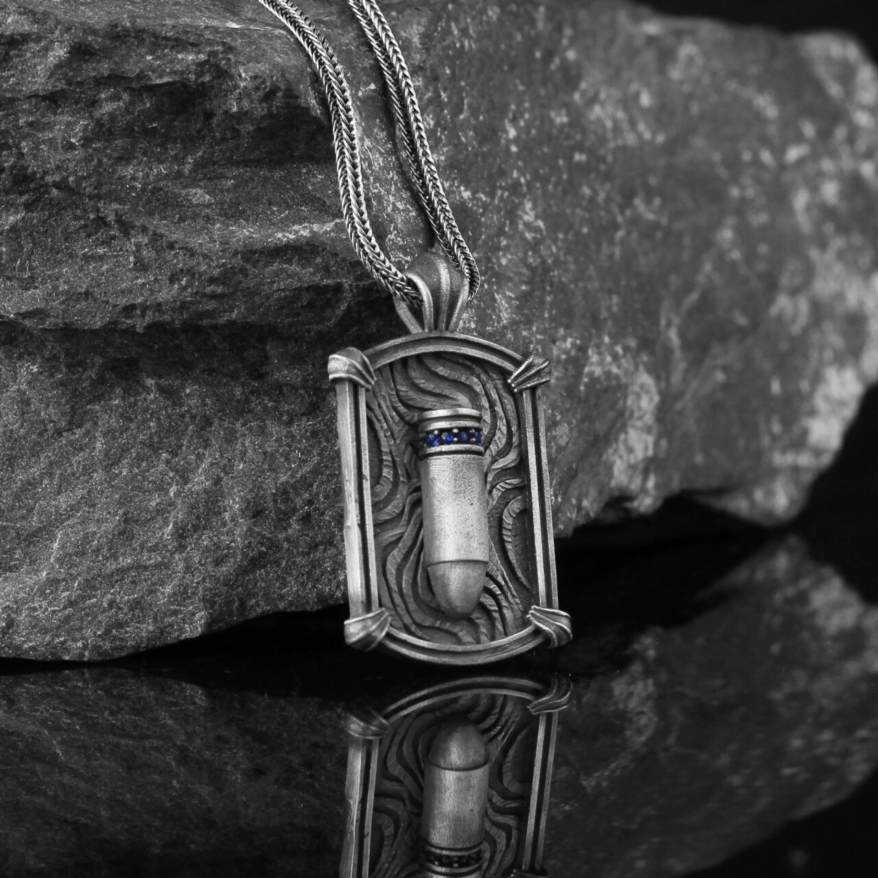 Kugel Halskette 925 Sterling Silber