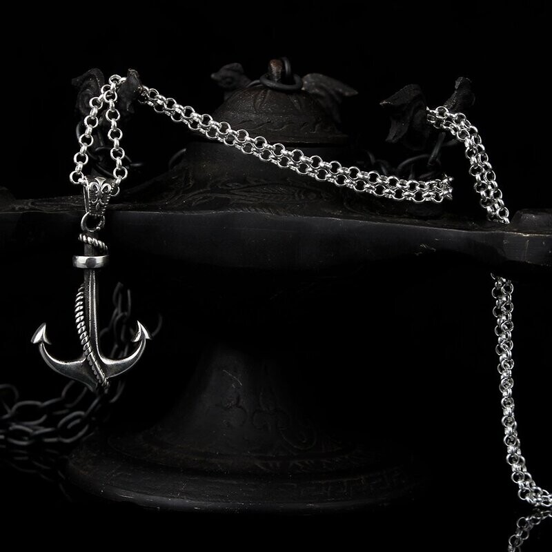 925K Sterling Anchor Necklace 925K Sterling Anchor Necklace