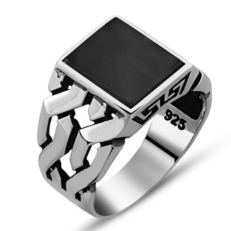 925 Silver Ring Onyx 925 Silver Ring Onyx