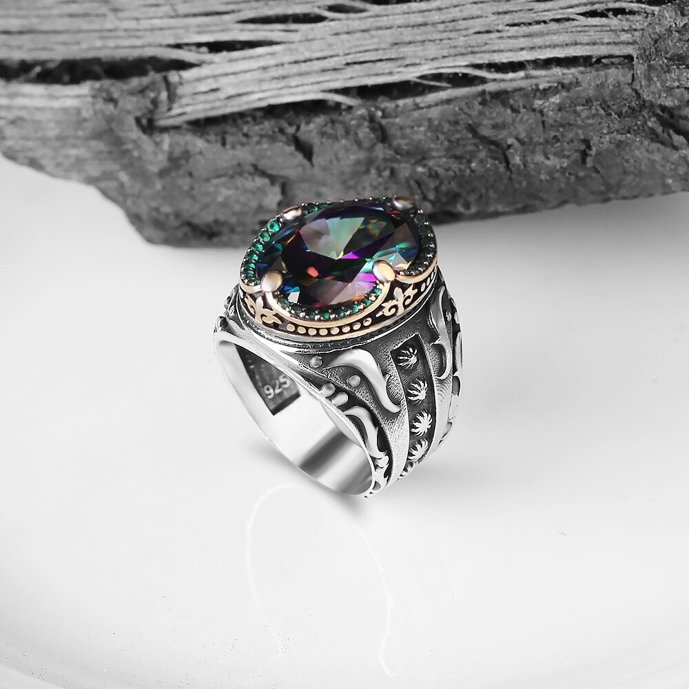 925 Silber Ring Topaz