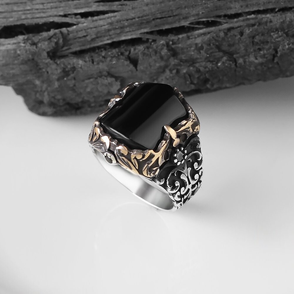 925 Silber Ring Onyx
