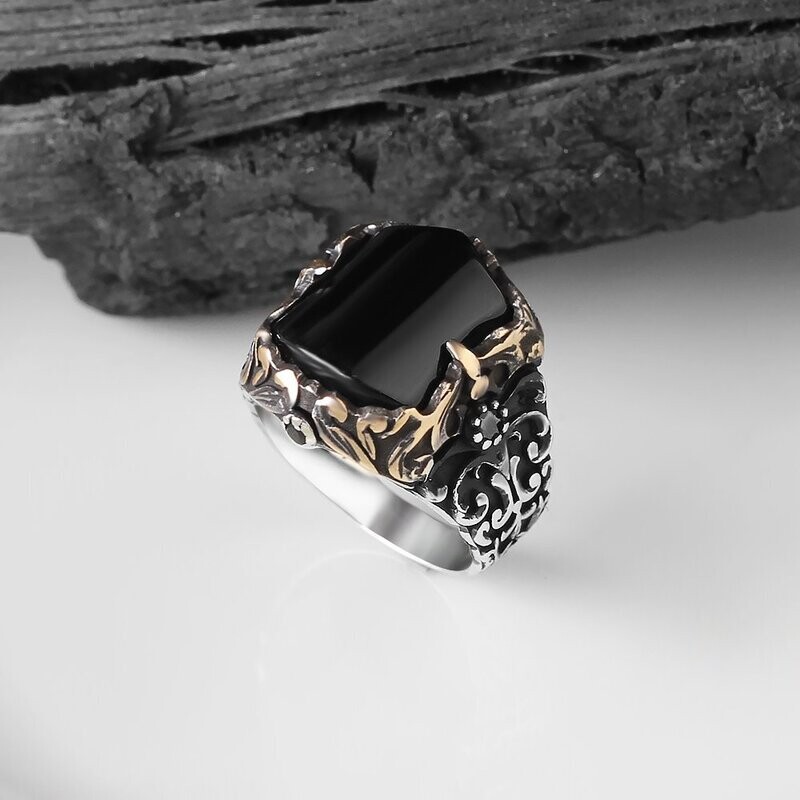 925 Silver Ring Onyx 925 Silver Ring Onyx