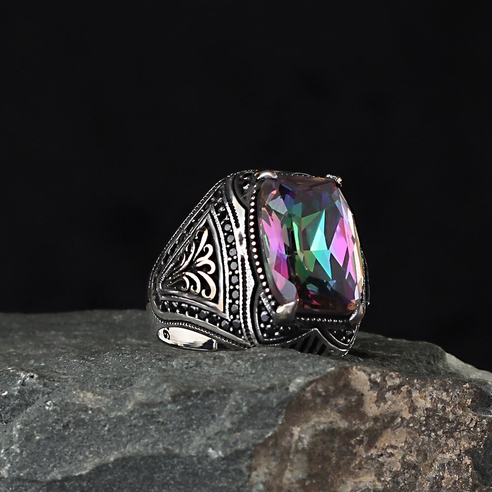 925 Silber Ring Topas
