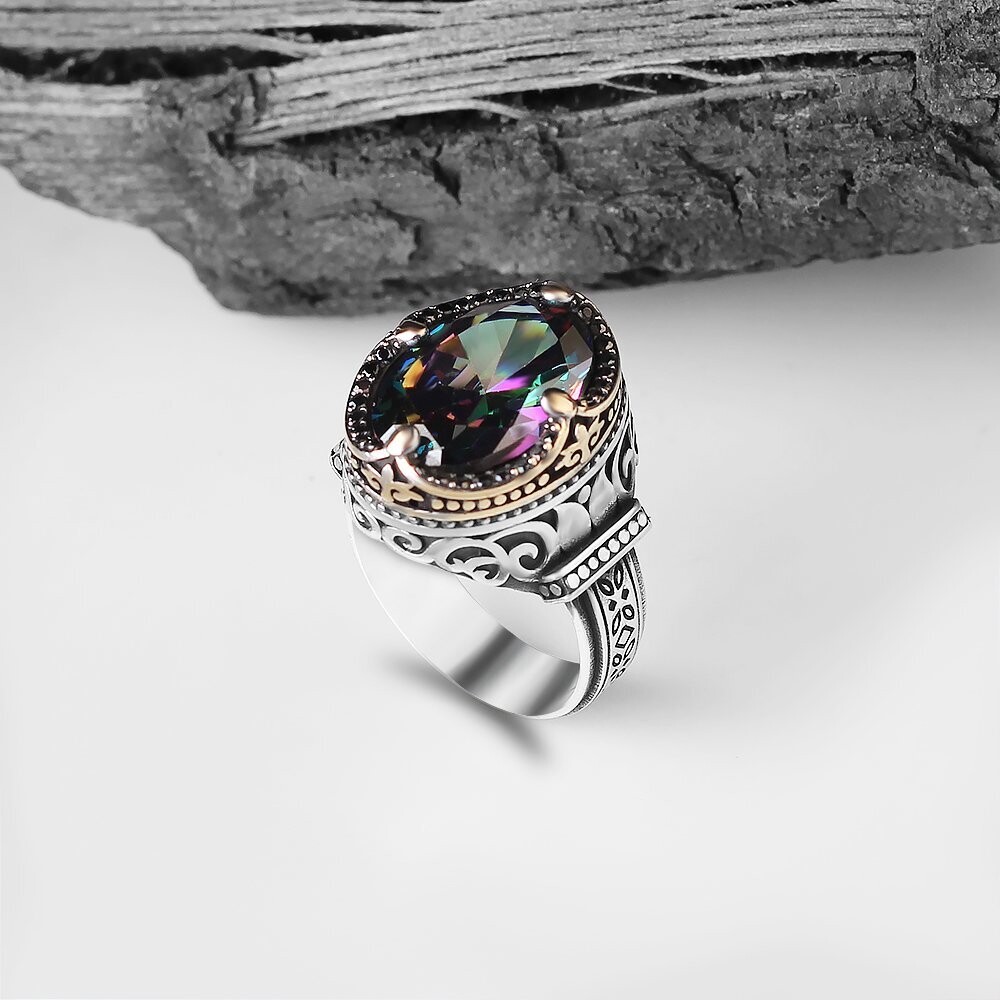 925 Silber Ring Topas