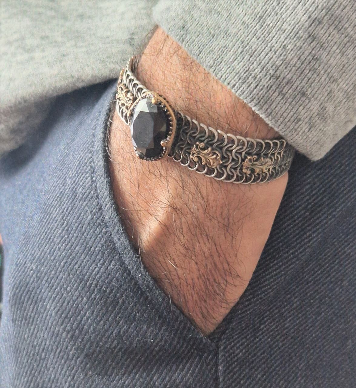 Free Size Geflochtenes Armband 925 Silber