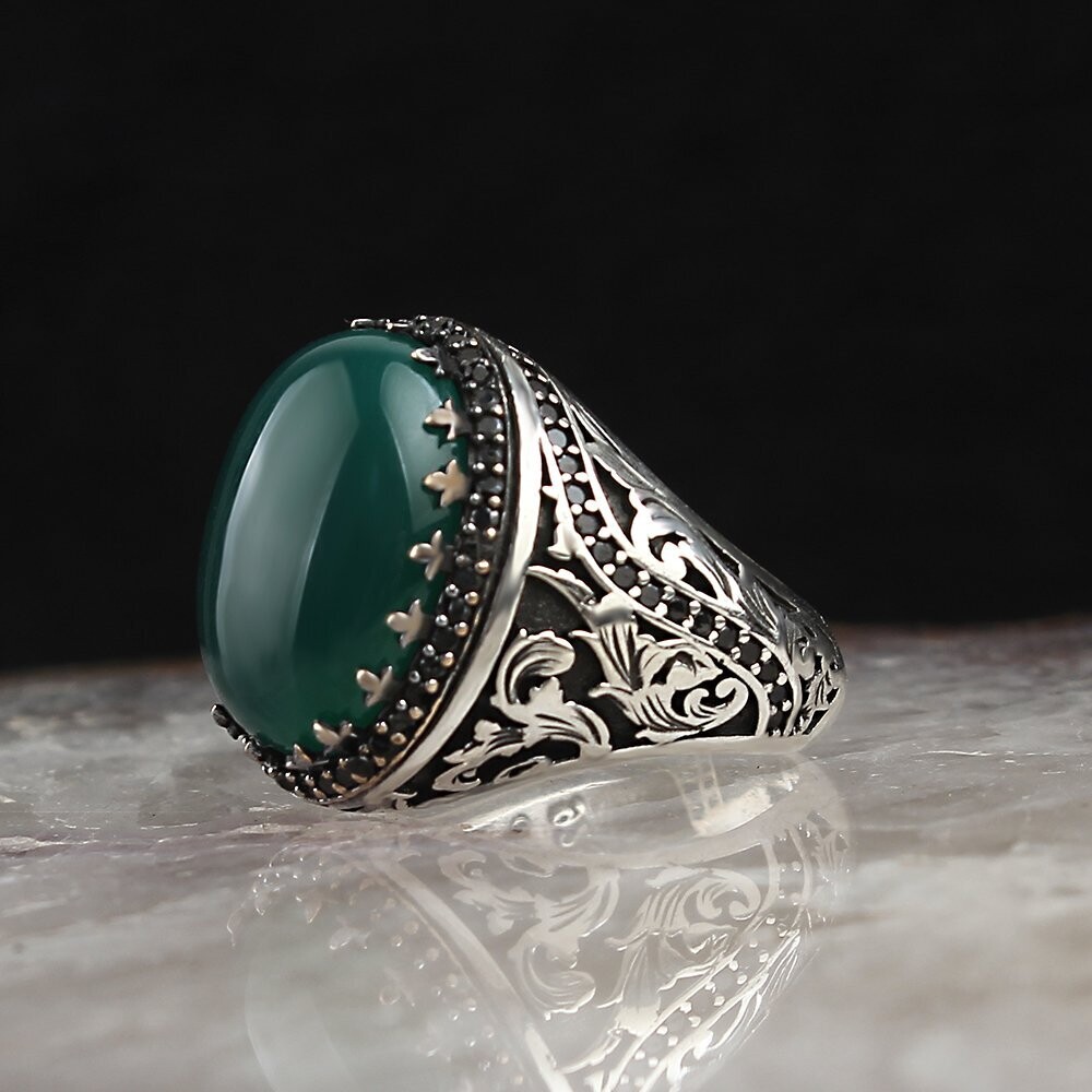 925 Silber Ring Achat