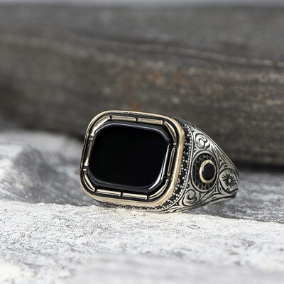 925 Silber Ring Onyx