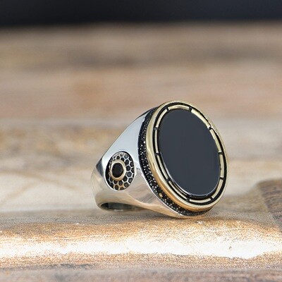 925 Silber Ring Onyx