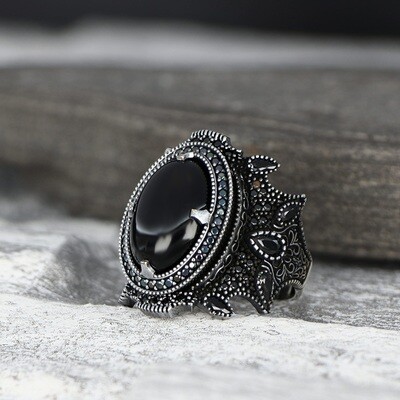 925 Silber Ring Onyx