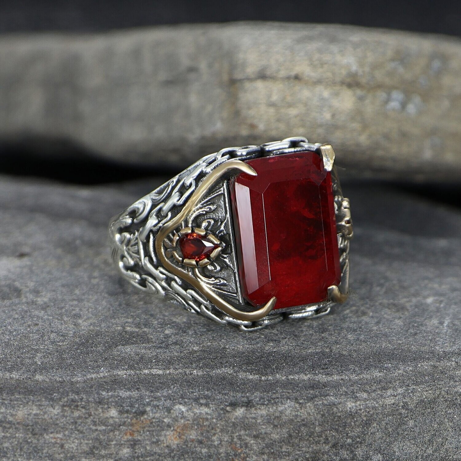 925 Silber Kettenring Zirkonia
