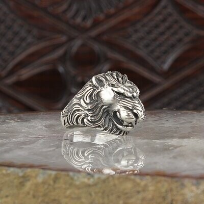 Lion 925 Silver Ring