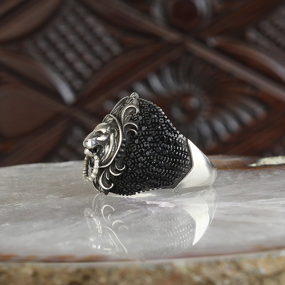 Löwe 925 Sterling Silber Ring