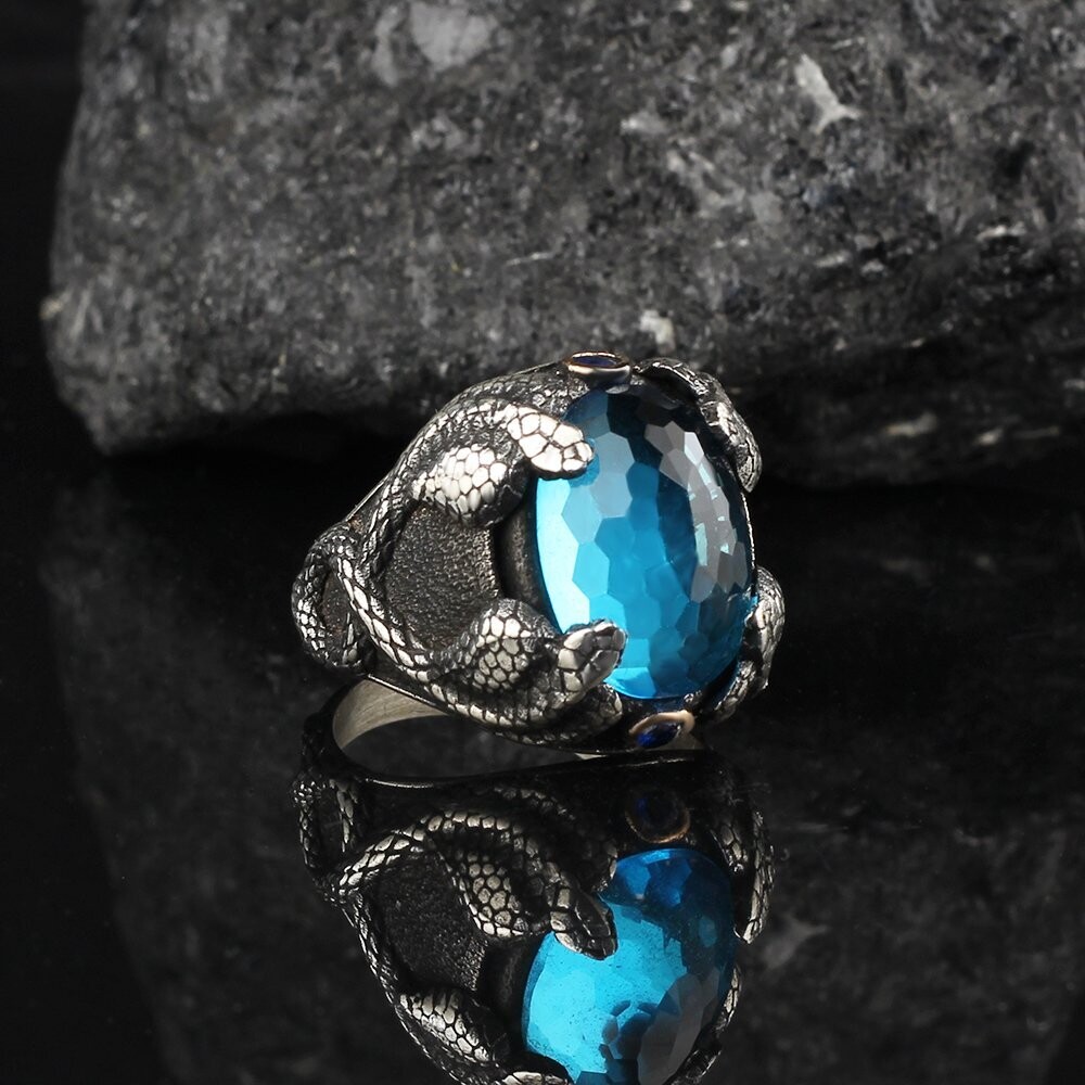 925 Silber Blau Topaz