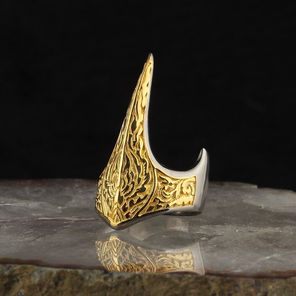Bogenschütze Ring 925 Silber Ring Vergoldet