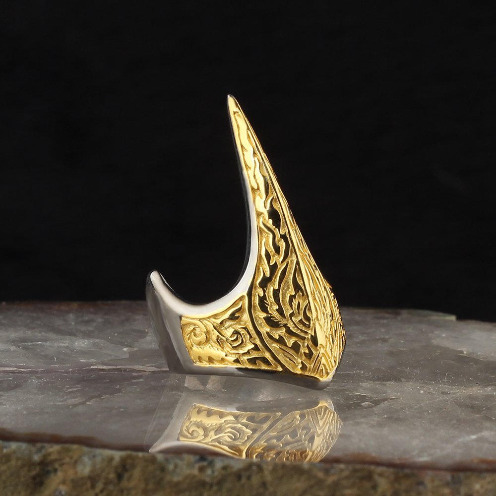 Bogenschütze Ring 925 Silber Ring Vergoldet