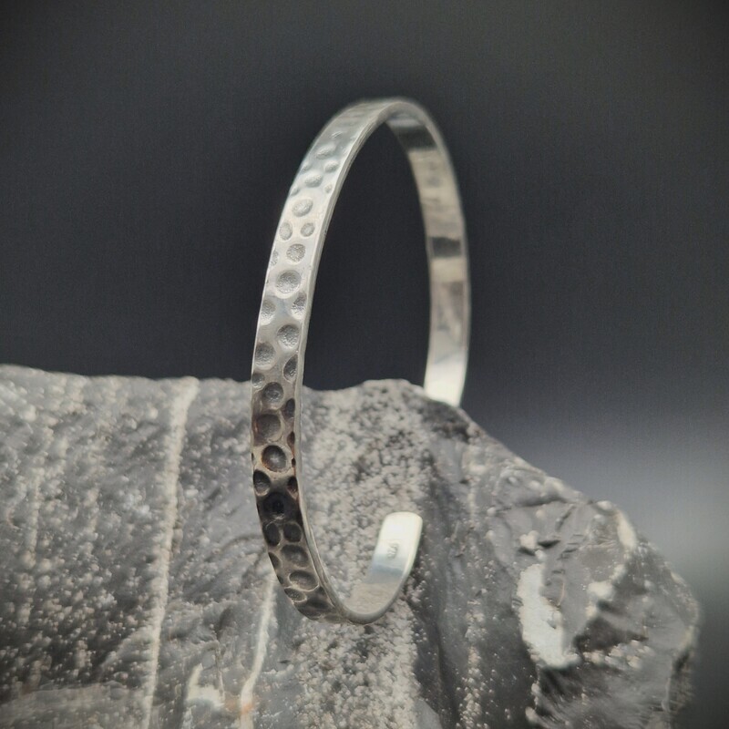 925 Silver Unisex Handmade Bangle Bracelet 925 Silver Unisex Handmade Bangle Bracelet