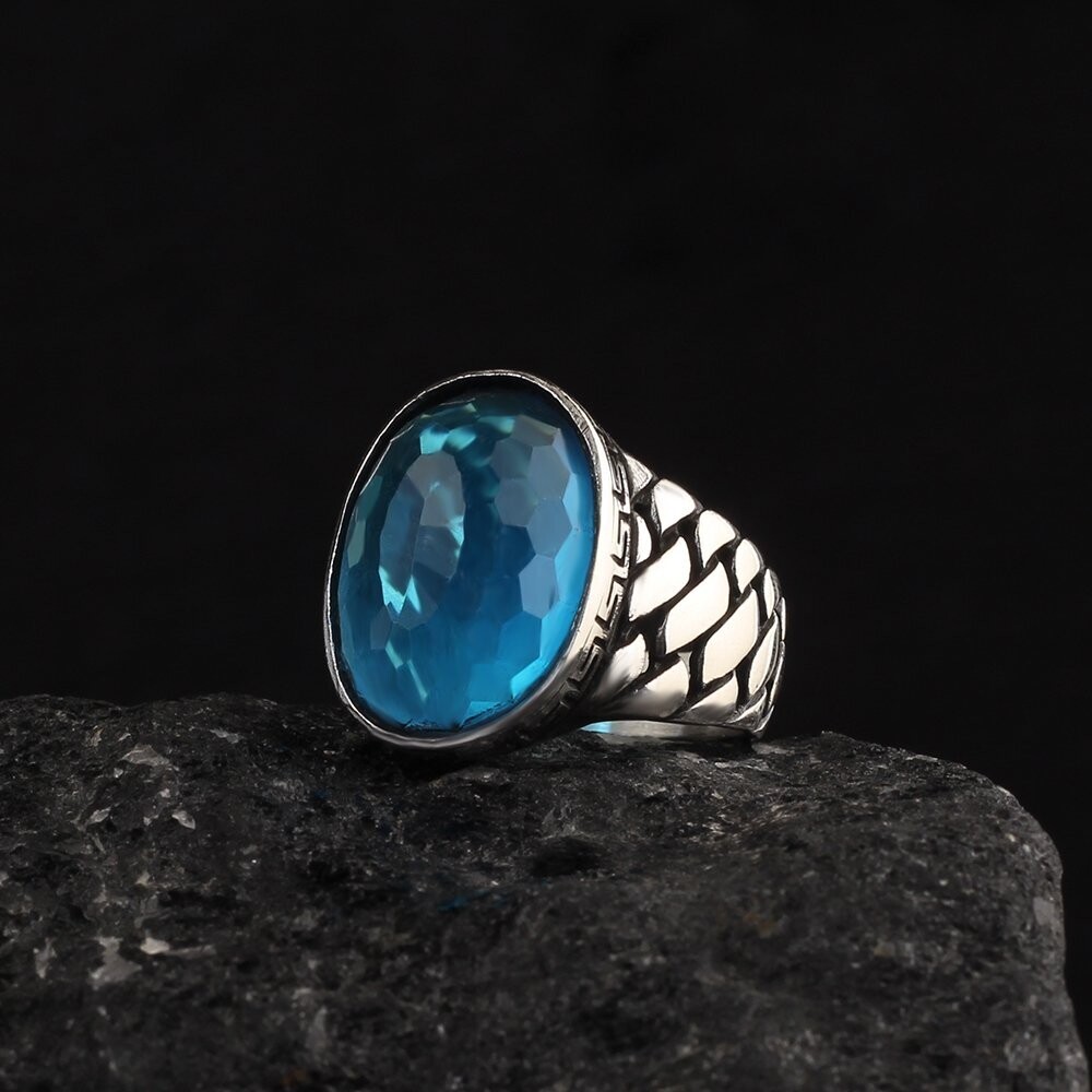 925 Silber Blauer Topaz