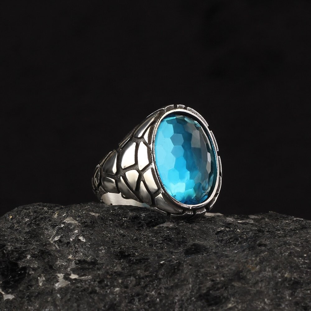 925 Silber Blauer Topaz
